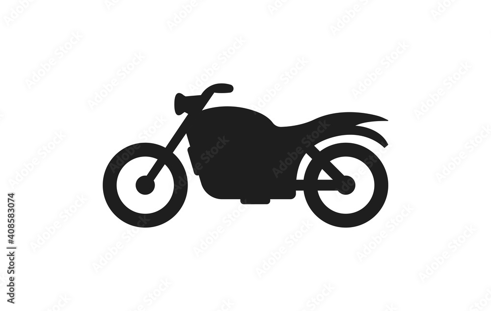 Fototapeta premium Bike flat icon vector illustration.