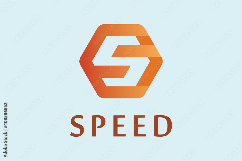Letter S creative technological speed logo Letter S creative technological speed logo