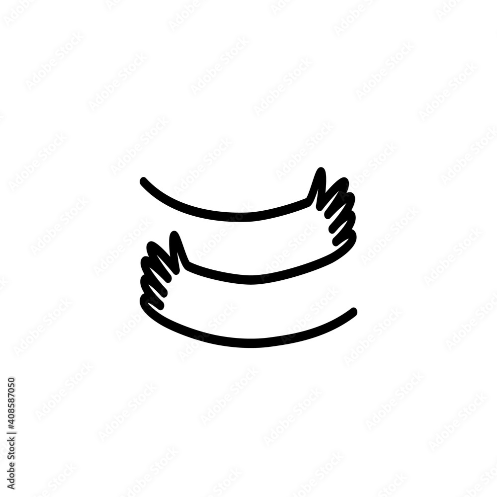 Hugs line icon. Clipart image isolated on white background. Hugs line icon. Clipart image isolated on white background.