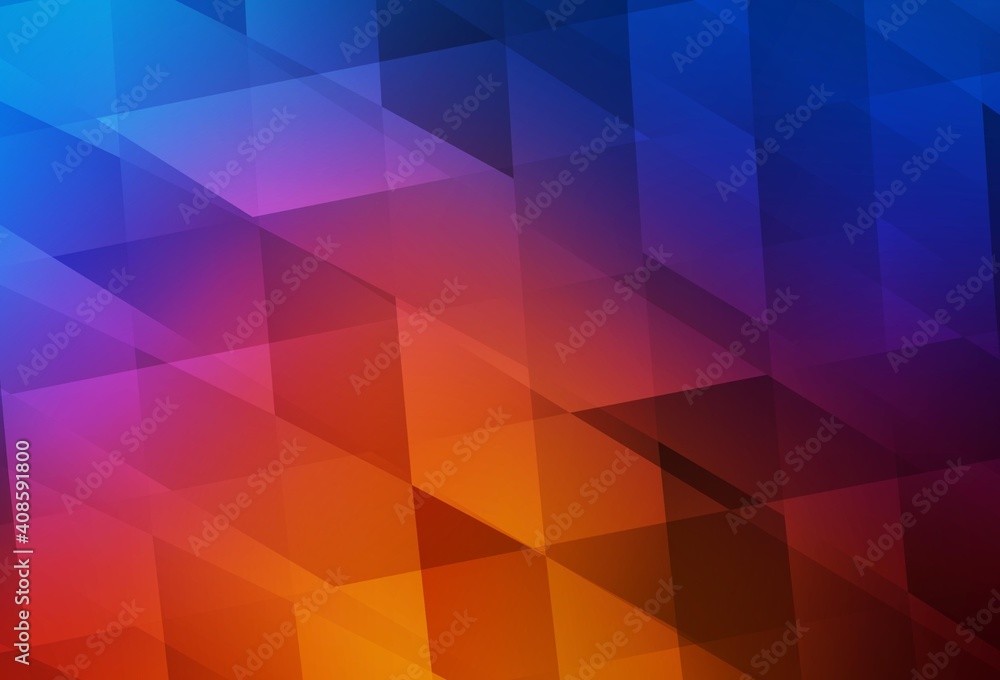 Obraz premium Light Blue, Red vector texture in rectangular style.