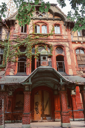 BEELITZ - 25 MAY 2012: Abandoned hospital and sanatorium Beelitz Heilstatten near Berlin, Beelitz, Germany