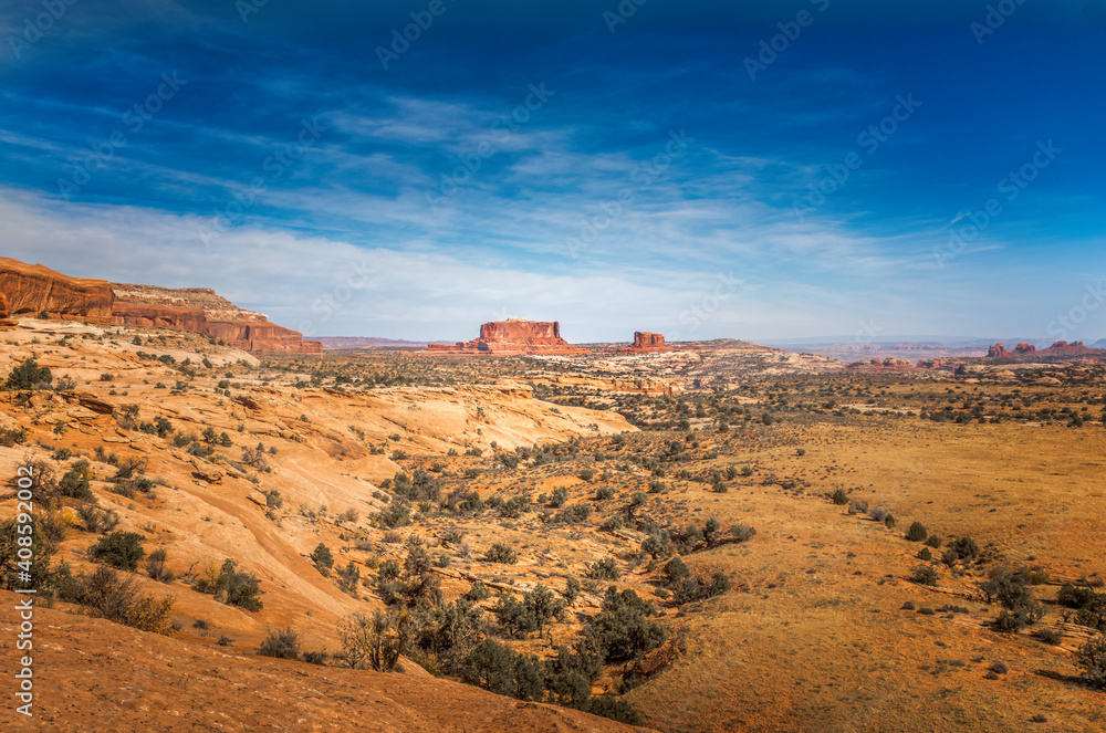 Fototapeta premium Scenic view on the Navajo Rocks in Utah, USA