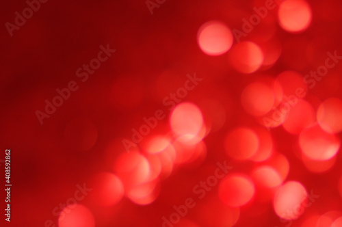 red bokeh background with copy space