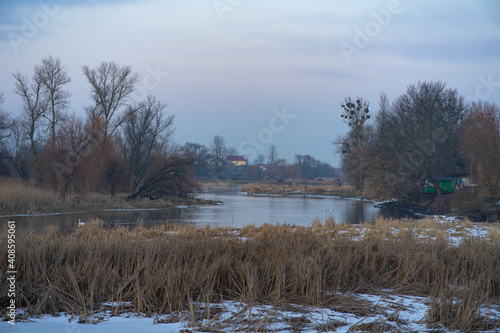 Wallpaper Mural landscape with river Torontodigital.ca