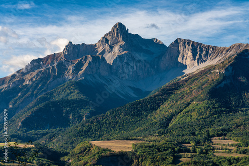 Landscape at Saint Baudille et Pipet, Trieves in Vercors, French Alps, France