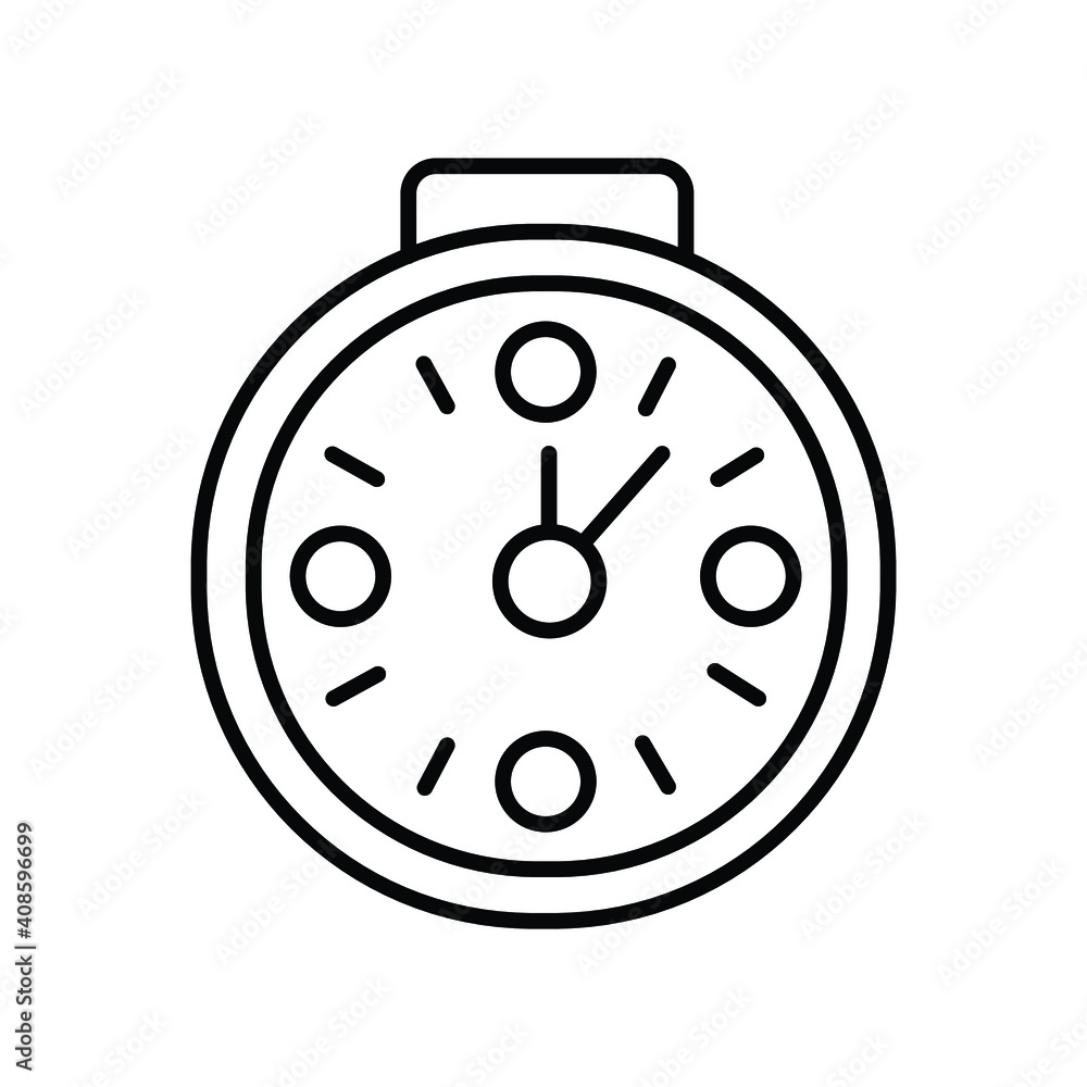 stopwatch vector illustration line icon stopwatch vector illustration line icon