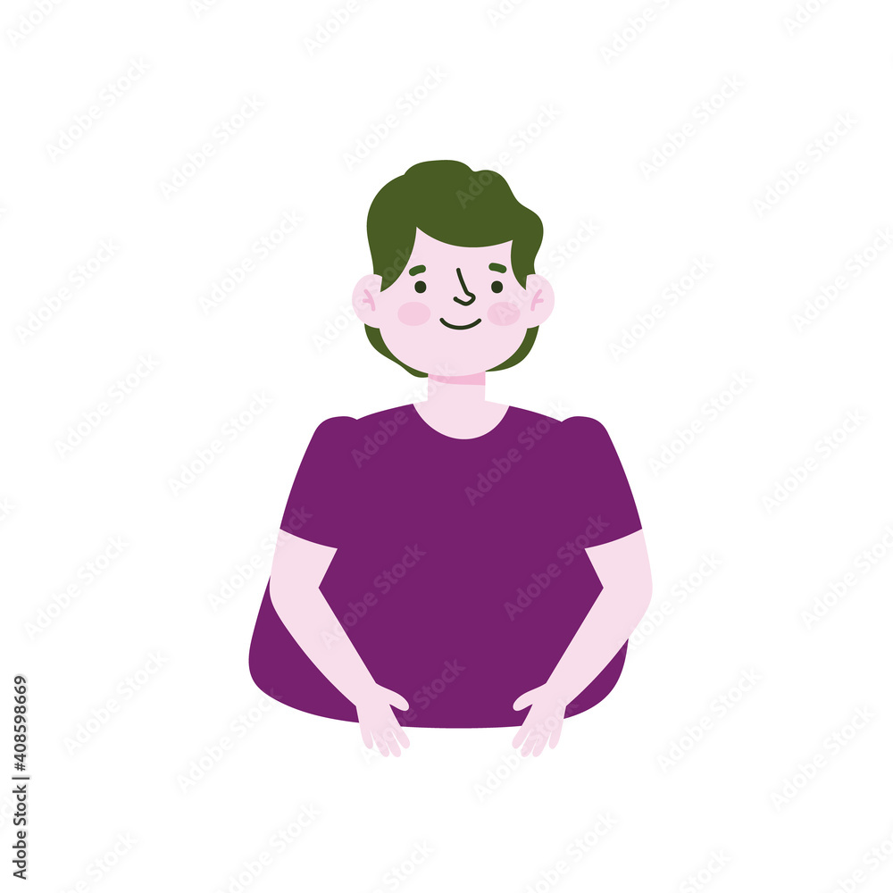 portrait cartoon man, funny young male character portrait cartoon man, funny young male character