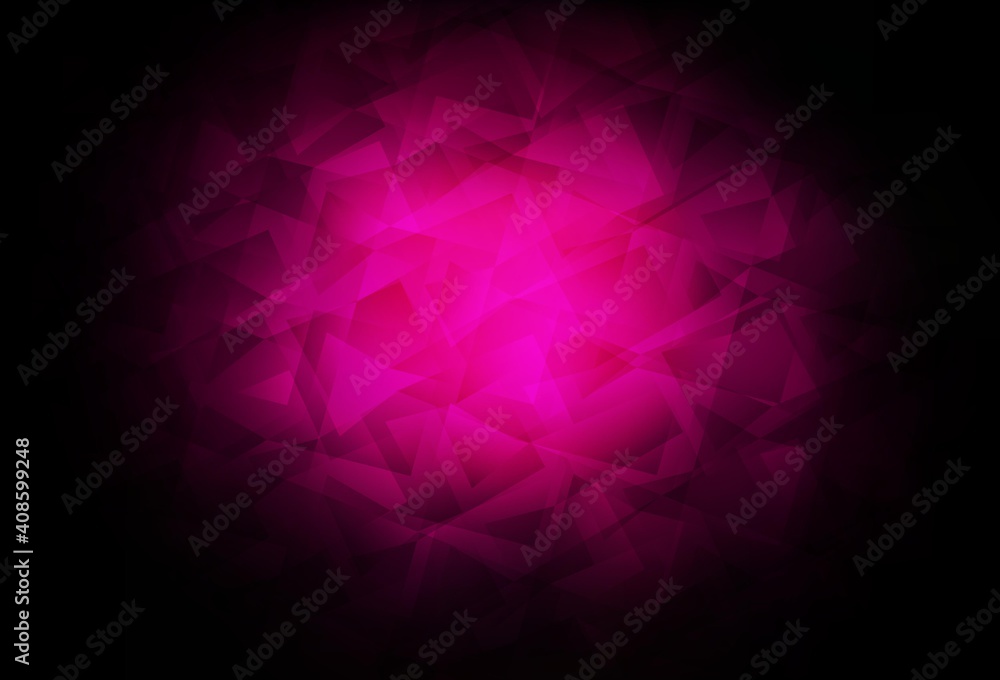 Dark Pink vector polygon abstract background. Dark Pink vector polygon abstract background.