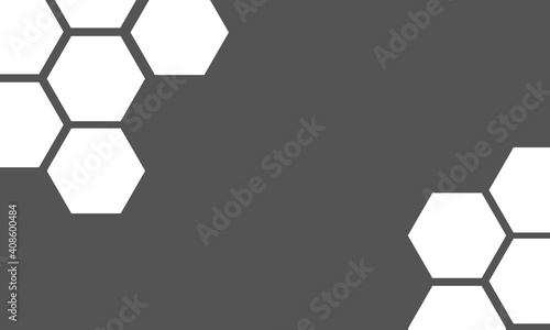 Honeycomb Dark Gray Background