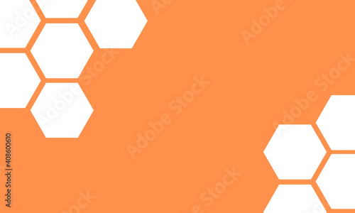 Honeycomb Orange Background