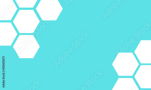 Honeycomb Turquoise Background