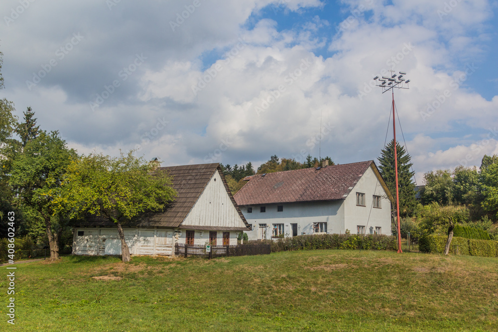 Birth house of Prokop Divis, inventor of lightning rod, in Zamberk, Czechia
