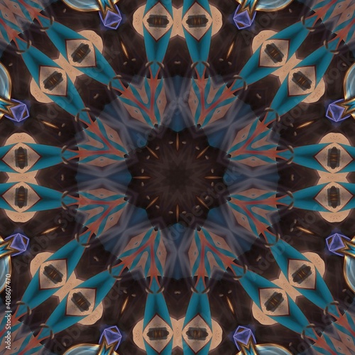 This is an Illustration abstract kaleidoscope with design art, wall art, unique, and backdrop.Its very perfect for batik pattern, bohemian, wall art, mirror frame, backdrop, carpet design, tapestry .