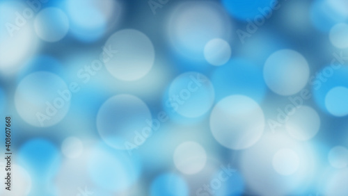 Abstract cyan and blue background with Circle bokeh. Light blurred of light glitter. Glow texture background.