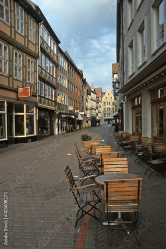 Fussgaengerzone in der Altstadt von Hannover