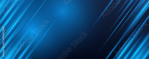 Blue blurry dots lights background