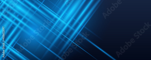 Blue blurry dots lights background