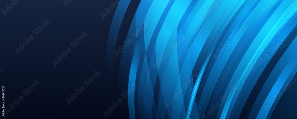 Abstract Blue Wave on Background. Vector Illustration Abstract Blue Wave on Background. Vector Illustration
