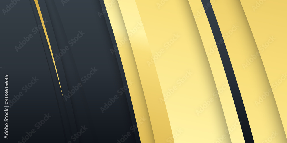 Abstract black and gold luxury background. Abstract luxury gold