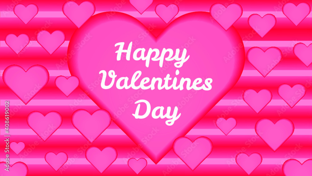 Valentines day background with heart shape