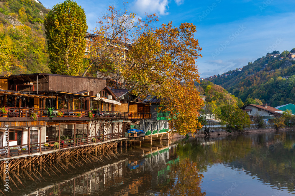 Obraz premium lake in the village