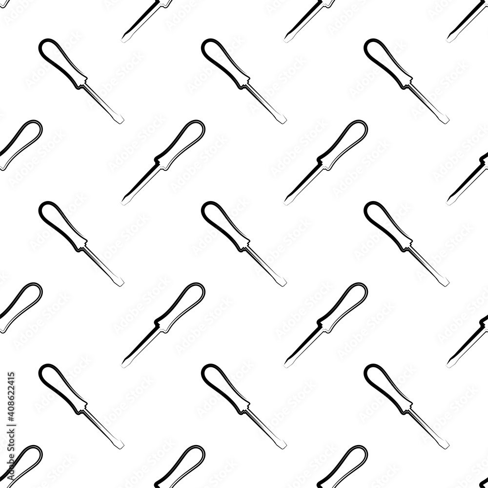 Screw Driver Icon Seamless Pattern, Screwdriver Icon Screw Driver Icon Seamless Pattern, Screwdriver Icon