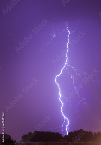 lightning in the sky