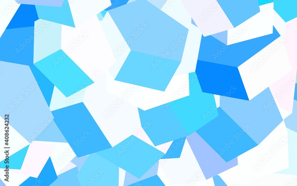 Light Blue, Red vector layout with hexagonal shapes. Light Blue, Red vector layout with hexagonal shapes.