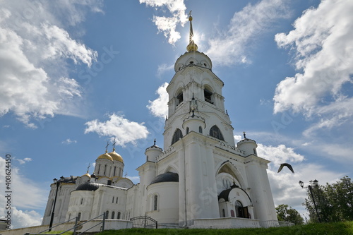 Holy Assumption Cathedral, magnificent historical landmark in the town of Vladimir, Russian 