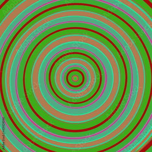 Colorful circle pattern, hypnosis background