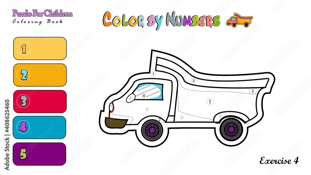 kids learn with colors book for children puzzle exercise 4