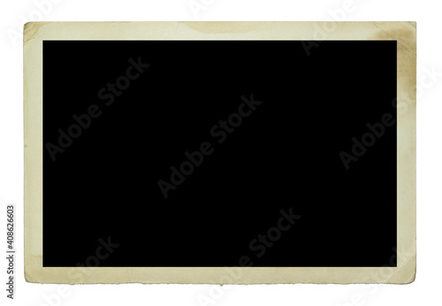 photo frame card isolated on the white backgrounds