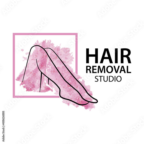 Vector logo of the hair removal studio