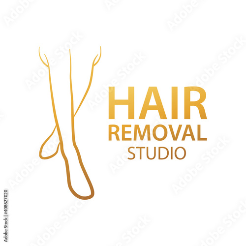 Vector logo of the hair removal studio