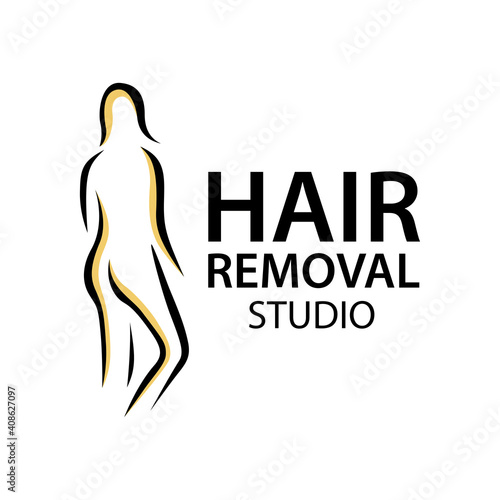 Vector logo of the hair removal studio