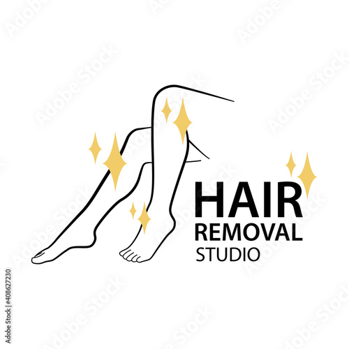 Vector logo of the hair removal studio