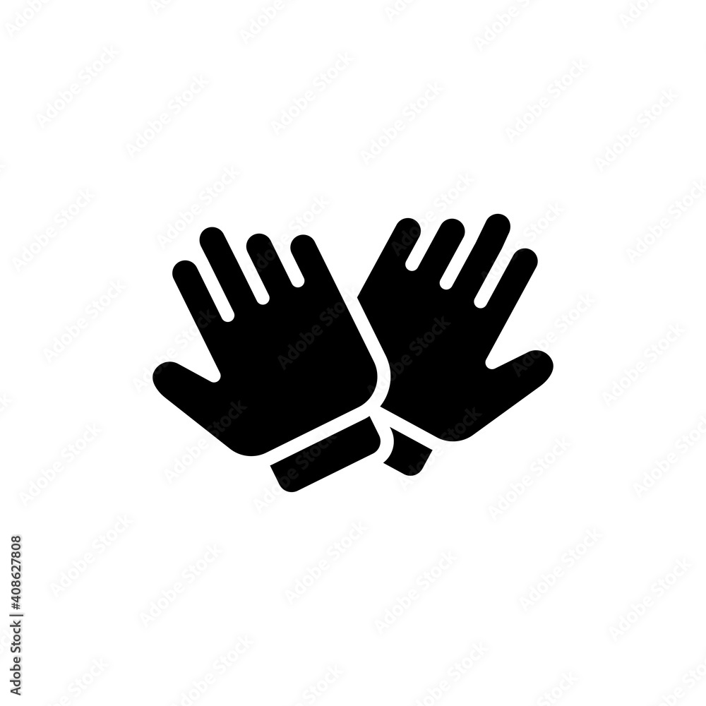 Gloves vector icon style illustration in solid. EPS 10 File Gloves vector icon style illustration in solid. EPS 10 File