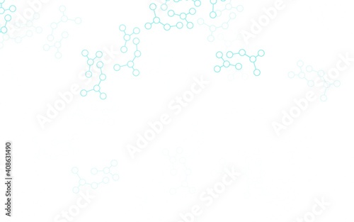 Light Green vector backdrop with artificial intelligence data.