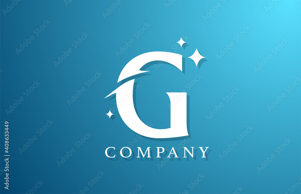 G white blue gradient alphabet letter logo for business. Branding design for lettering and corporate identity. Creative icon template G white blue gradient alphabet letter logo for business. Branding design for lettering and corporate identity. Creative icon template