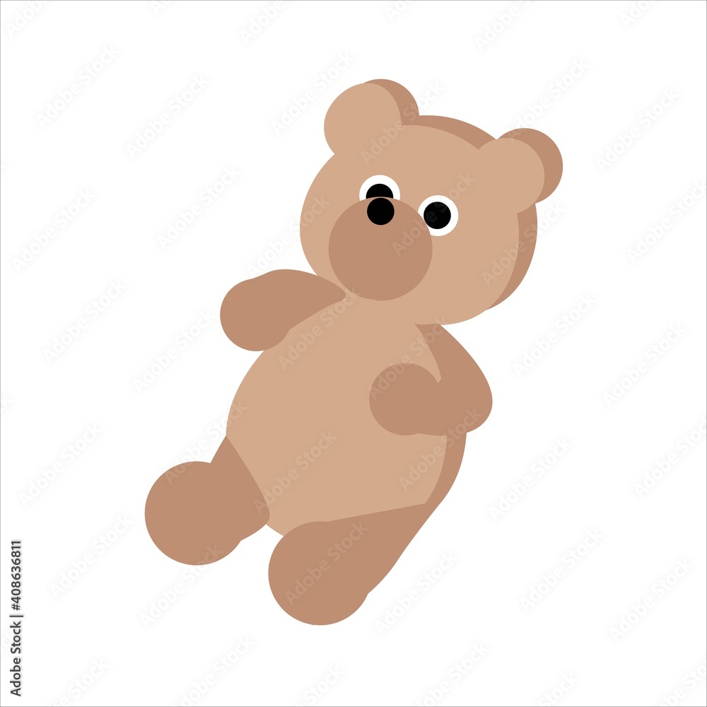Teddy bear isometric for kids shop or interior Teddy bear isometric for kids shop or interior