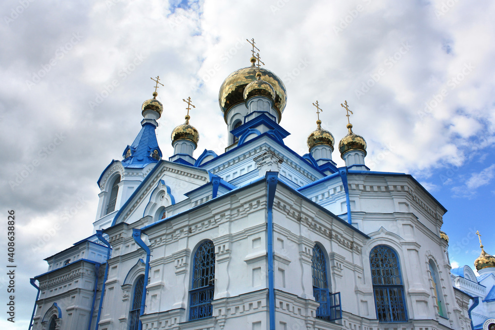 Church of Seraphim of Sarov in Holy Spiritual Monastery Skete in Pochaev, Ukraine