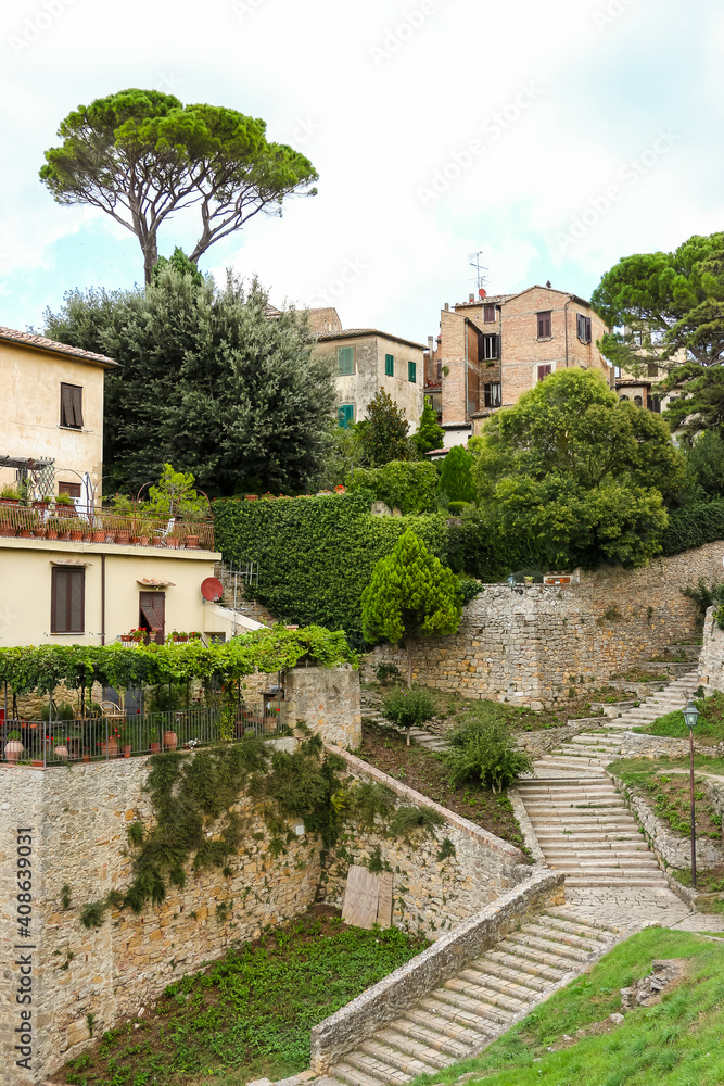Volterra, Italy. Beautiful view of Volterra, a city in province of Pisa, Italy. Volterra, Italy. Beautiful view of Volterra, a city in province of Pisa, Italy.