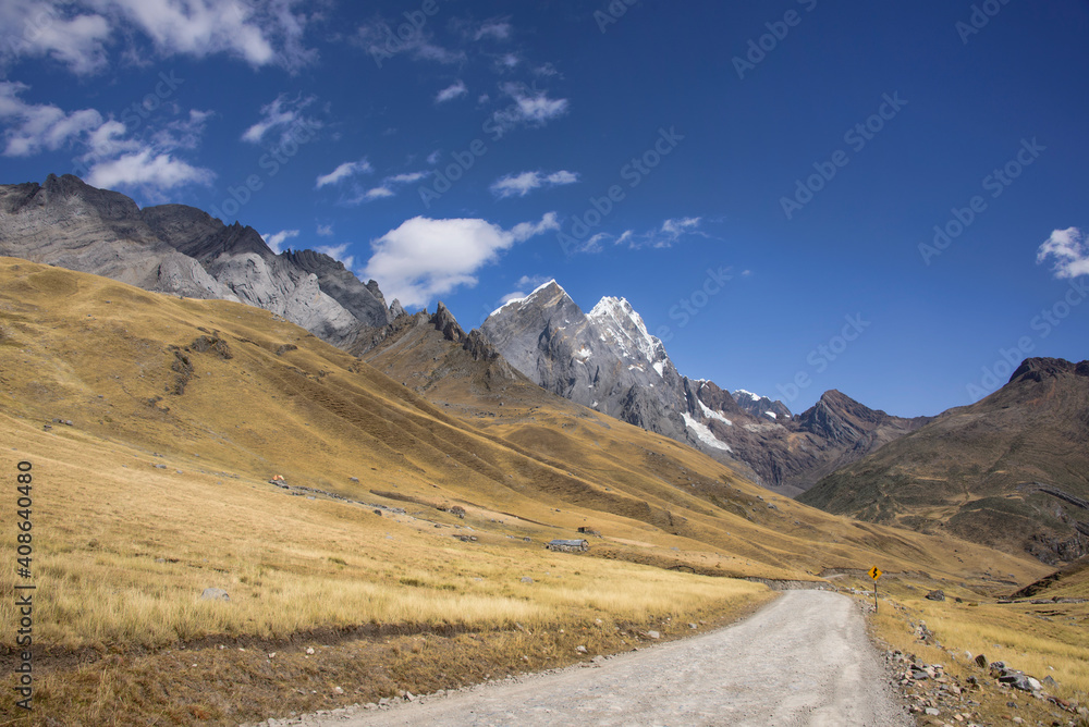 Beautiful sceneries on the Cordillera Huayhuash, Peru Beautiful sceneries on the Cordillera Huayhuash, Peru