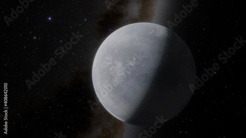 Planets and galaxy, science fiction wallpaper. Beauty of deep space. Billions of galaxy in the universe Cosmic art background 3d render  © ANDREI