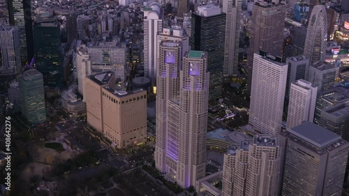 東京西新宿空撮