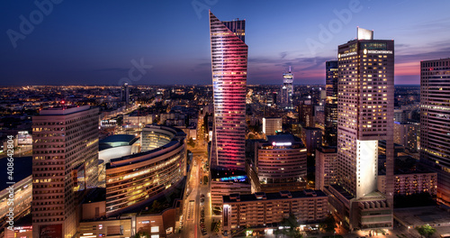 Photography city at night