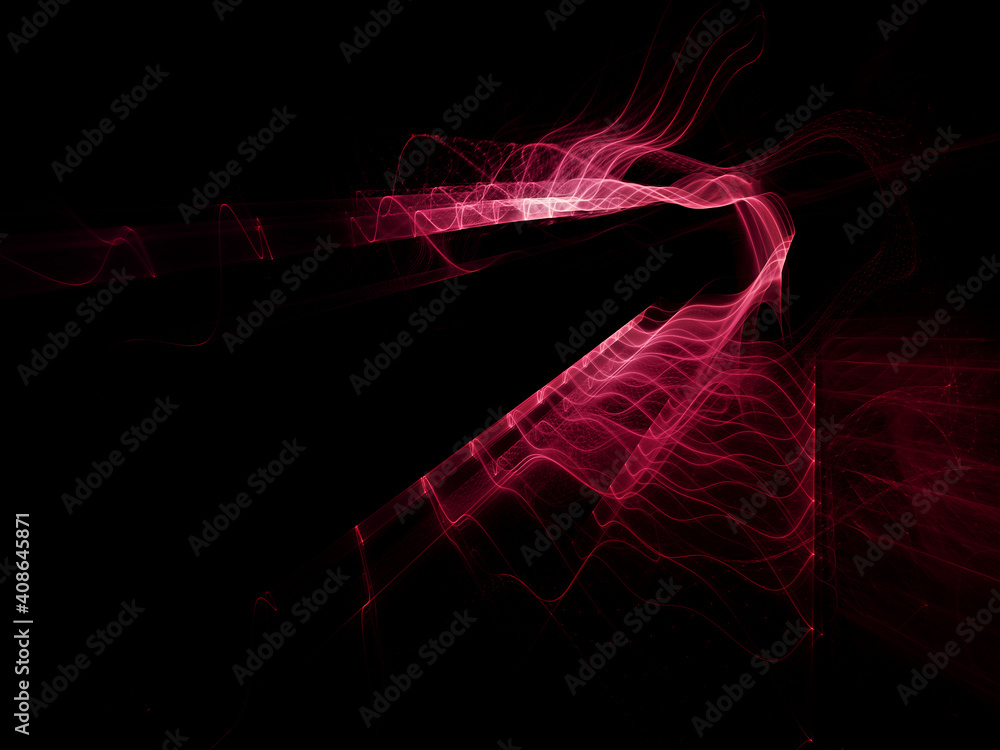 Liquid wavy red greed over black background. Detailed generative fractal graphics. Technology and science concept. Liquid wavy red greed over black background. Detailed generative fractal graphics. Technology and science concept.
