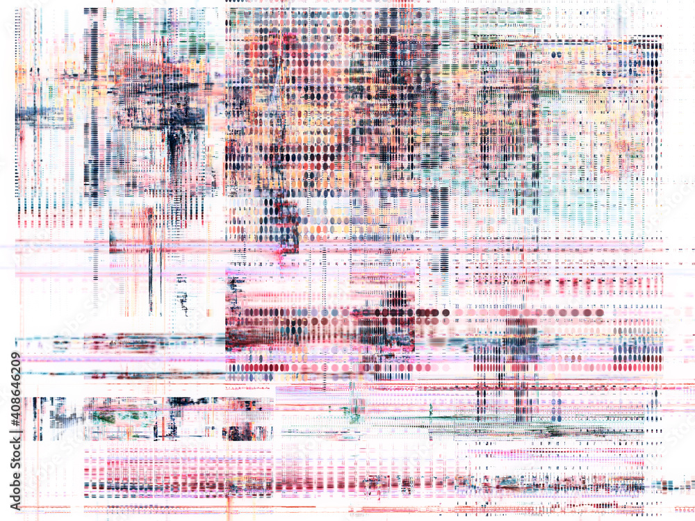 Abstract digital glitch background texture. Detailed generative art.