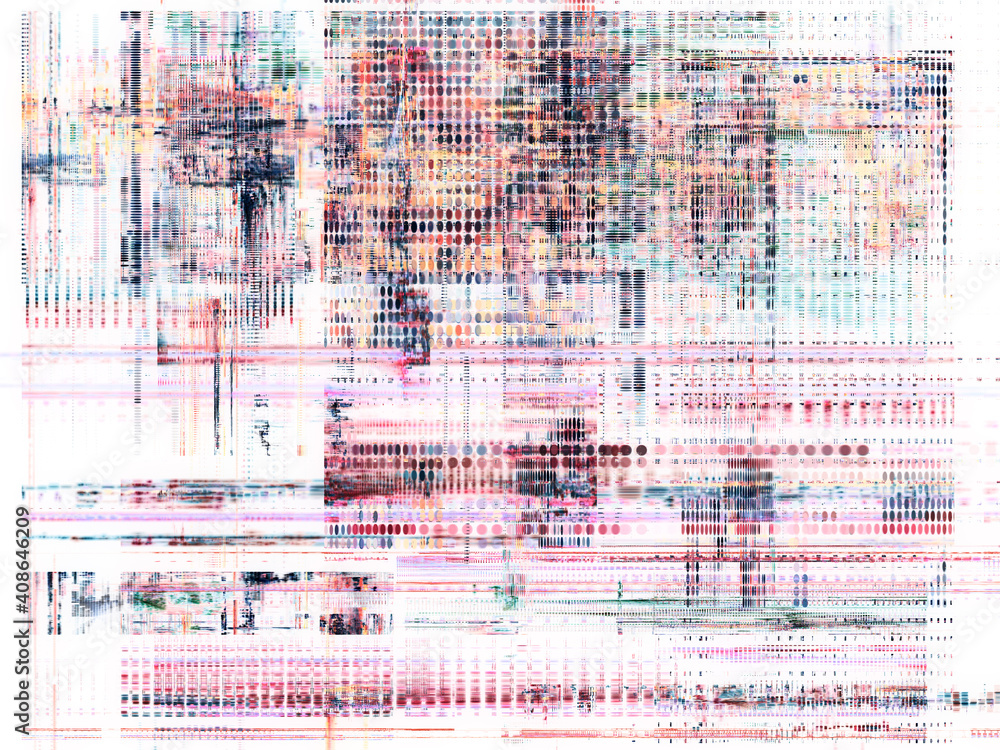 Obraz premium Abstract digital glitch background texture. Detailed generative art.