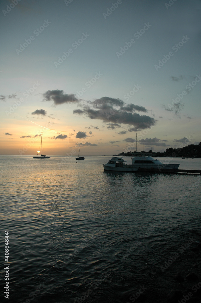 sunset at the cove